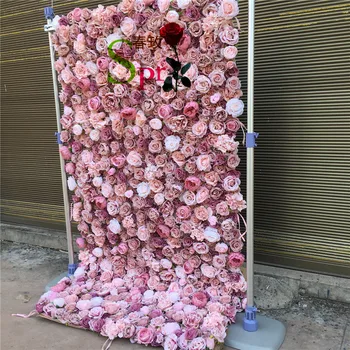 SPR Китай Доставя Сватбена Арка Централната Част на Букета Листа от Растения, Цветя, Декоративна Изкуствена Зелена Стена