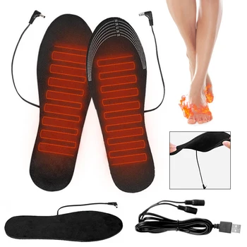 USB Стелки За Обувки С Подгряване, Електрически Топло За Краката, Топло На Краката, Подложка За Чорапи, Зимни Спортове На Открито, Нагревательная Стелки, Зимни Топла Възглавница