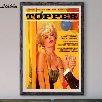V366 1963 Topper Ретро Класически Коприна Плакат С Принтом Филма Начало Декор Стенен Артистичен Подарък