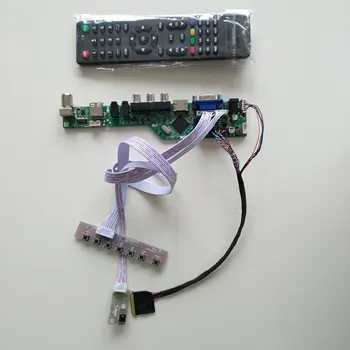 VGA AV LCD LED TV, USB АУДИО Контролер такса драйвер дисплей комплект За LTN101NT02 1024X600 кабел на монитора