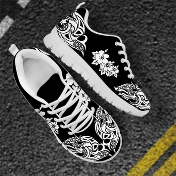 WHEREISART/ Дамски обувки на равна подметка; Традиционна дизайнерски обувки на плоска Подметка с африкански цветя и Гибискусом; Есенен Дамски Удобна...