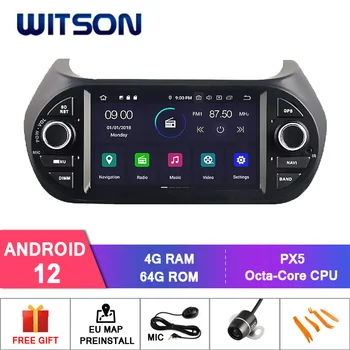 WITSON Android 12 Авто Стерео За Fiorino Qubo Citroen Nemo Peugeot Bipper Carplay WiFi GPS RDS IPS Автомобилен Навигатор Главното Устройство