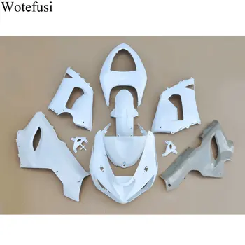 Wotefusi ABS Бяла Литьевая форма За леене под налягане Неокрашенный Обтекател на каросерията На Ninja ZX-6R 05 2006 [CK1027]