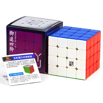 YJ Yusu V2 M 4x4 Магнитен Магически Способи Куб Без Етикети Професионален Антистрес 4x4 Yusu V2 M Пъзел Непоседа Играчки, Детски Подаръци