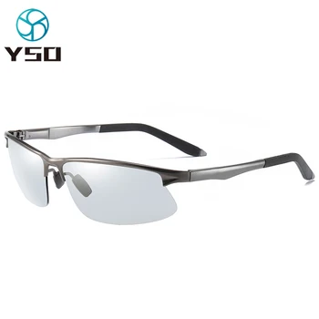 YSO Нови Фотохромичните Поляризирани Слънчеви Очила За Мъже, Слънчеви Очила С Защита От Uv, Мъжки Слънчеви Очила за Нощно Виждане За Управление на Автомобил 566
