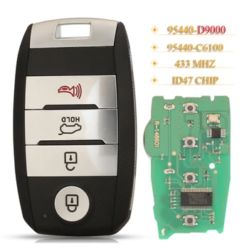 jingyuqin 4 Бутона Smart Remote Кола Ключодържател 433 Mhz ID47 Чип За Kia Sportage 95440-D9000/C6100