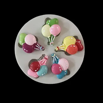 minsunbak Нова Форма на Балон с Шоколадова Силиконова Форма на Инструмент За Украса на Тортата Sugarcraft Gumpaste Мухъл