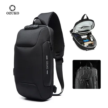 ozuko нови мъжки отличителни чанти, многофункционални маркови спортни чанти-незабавни посланици, мъжки водоустойчив мъжки чанти, чанти за рамо