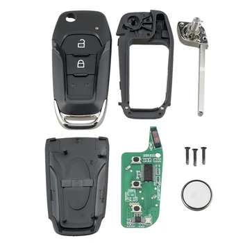 Авто умно Дистанционно ключ с 2 бутона 433 Mhz е Подходяща за Ford Ranger F150 2015 2016 2017 2018 Id49 Pcf7945P Eb3T-15K601-Ba