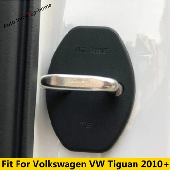 Аксесоари За Volkswagen Tiguan 2010-2022 Авто Автоматично Заключване На Вратите Обтегач Пластмасов Защитен Капак Комплект Тапицерия Съвет