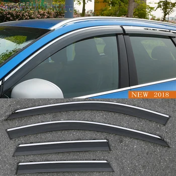 Аксесоари за Полагане на автомобили 4 бр. за Volvo XC60 2018-2020 Прозорец Козирка за Защита от Слънце и Дъжд