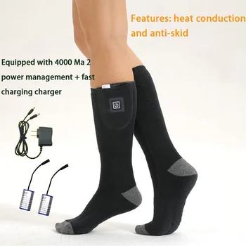 Акумулаторна Чорапи с подгряване, Утолщающие и Флисовые Чорапи с нагревател, Подходящ за Риболов Риболов, Бягане и продажба