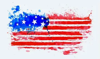 Американската карта знамена с черен банер 90x150 см по поръчка гордост подарък декорация на дома