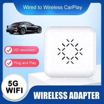 Безжичен Адаптер CarPlay Кабелен до Безжичен Ключ CarPlay Мини-Скоростна CarlinKit Безжичен Android Автомобил Адаптер за iOS10 Аксесоари