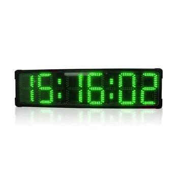 Безплатна доставка led часовник за обратно отброяване двустранни 6 Цифри големи led цифрови марафонские състезанието таймер часовник