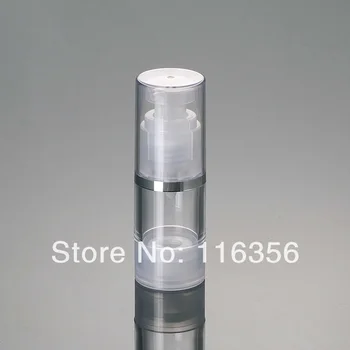 Бистра безвоздушная пластмасова бутилка лосион обем 15 мл с безвоздушным помпа се използва за Козметични Опаковки