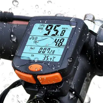Велосипеден Компютър За Измерване На Скоростта Измерване На Скоростта На Мотора Дигитален Мултифункционален Водоустойчив Велосипеден Компютър За Измерване На Скорост На Кабелната Хронометър