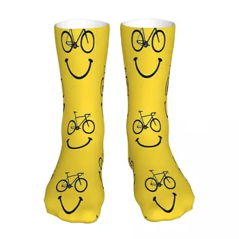 Велосипеден Усмивка Чорап Чорапи Мъжки И Женски Полиестер Чорапи Адаптивен Дизайн