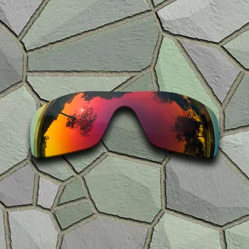 Виолетово-Червени Слънчеви Очила с Поляризирани Сменяеми Лещи за Oakley Batwolf