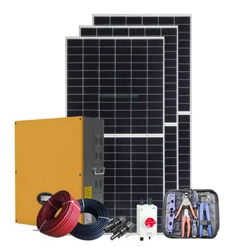 Висока ефективност с решетки 3 5 кВт кВт слънчевата система 5000 W слънчева енергийна система за домашно комплект за хранене слънчев комплект 10 кВт 5 2 кВт кВт 5 kva слънчевата система