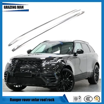 Висококачествен алуминиев, черен, Сребрист цвят, странични наклона, багажник за Range rover Velar 2018 19 20 2021 Безшумен