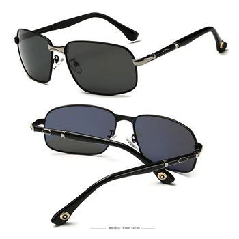 Висококачествени квадратни Модни Слънчеви Очила за Шофиране, Поляризирани Огледални Слънчеви очила на поръчка, Късогледство от Минус лещи, Предписани от -1 до -6
