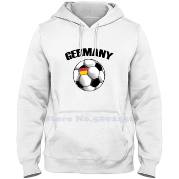 Германия Футбол - Немски Флаг Футболна Топка Модни Блузи с Качулка Благородна Hoody