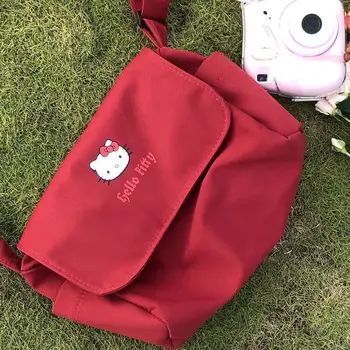 Дамска чанта Sanrio Сладко Sister J Универсална чанта Hello Kitty bag-месинджър, Нишевая Висококачествена чанта на рамото в стил колеж