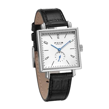 Дамски класически часовник FEICE Баухаус с сапфирено стъкло, минималистичные Часовници, ежедневни квадратни аналогов кварцов часовник -FG301