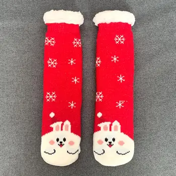 Домашни чорапи 1 Чифт Красиви Утолщенных Безусадочных Чорапи за студената Зима за Момичета, Домашни Чорапи за Сън, за Къща