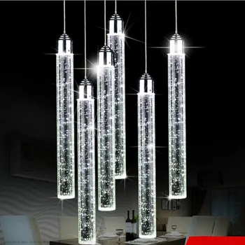 Енергоспестяващи led висящи лампи модерен минимализъм три творчески личности трапезария подвесная трапезария висящи лампи