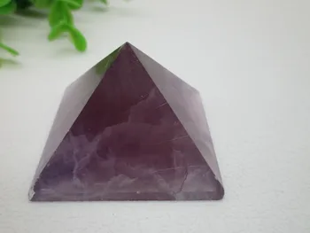 Естествената Светлина Кварц Виолетов Флуорит пирамидални Точка С Единични Кристален Жезъл Полиран Проба Лечебни Рейки