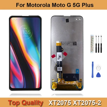 За Motorola Moto G 5G Plus XT2075 XT2075-2 LCD дисплей С Сензорен екран Дигитайзер В Събирането на За Motorola G 5G Ремонт на LCD дисплея