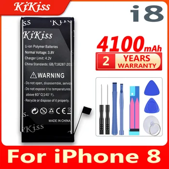 За iPhone 8 Батерия 4100 mah Батерии с Голям капацитет За iPhone 8 iPhone8 Аксесоари За Мобилни телефони + Инструменти