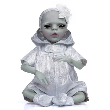 Извънземна Кукла Възраждане Реалистична играчка с ръчно изработени детайли, силикон, Винил Кукли за цялото Тяло, Ультрареалистичная кукла-бебе, Възстановената кукла-бебе