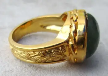 Индивидуални пръстени от злато 10 карата и лабораторно-смарагд