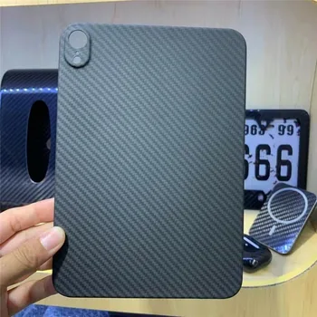 Истински Ултратънък Калъф От Настоящето Арамидни, Въглеродни Влакна За Apple iPad Mini 6 С Твърд Защитно Покритие Военни Клас