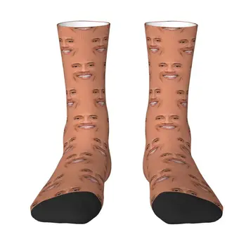 Кавайные Чорапи с Принтом Скала Джонсън за Мъже и Жени, Стрейчевые Летни Есенно-Зимни Чорапи за Екипажа