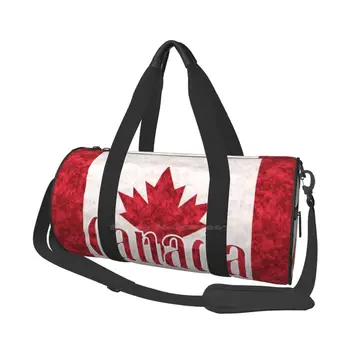 Канада, Флаг Голям Капацитет Чанта През Рамо За Съхранение На Покупки На Открито Флаг Флаг На Канада Канада Хералдически Банер Червен Кленов Лист