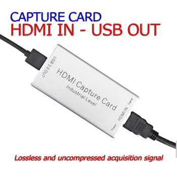 Карта за улавяне VC32 HDMI Кутия за заснемане на видео карта USB3.0 fwd-безплатна потоковая видео в реално време, без компресия