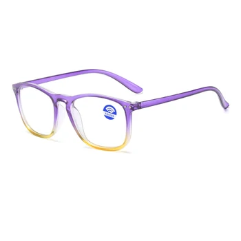 Квадратни Дамски слънчеви Очила в Рамка, Анти-Blue-Ray Очила за Компютър Правоъгълник Цветни Пластмасови Мъжки очила Очила Gafas 2021