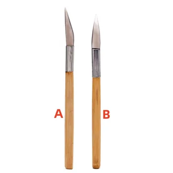 Който е паркет от златен агата с бамбукова дръжка -Форма на нож, Инструмент За полиране на бижута във формата на Нож, Дръжка За почистване на Полировщика от Ахат