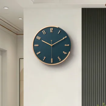 Леки луксозни стенни часовници за всекидневна, модни часовници за декорация на дома, в Скандинавските модерен ресторант часовници, творчески стенни часовници