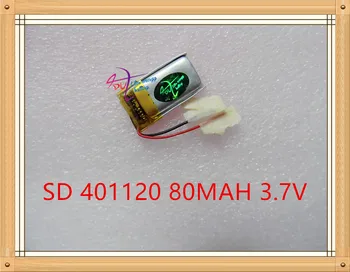 Литровата енергийна батерия от 3.7 На литиева батерия 401-120 401220 401221 80 ма пост 3D очила MP3 интелигентни носене универсален самобар