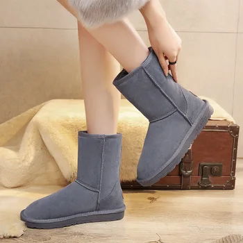 Луксозни Зимни дамски Зимни обувки 2021 г.; Дамски обувки от Плътно кадифе размер Плюс; Топли зимни памучен обувки; Универсални Маркови Ежедневни Дамски обувки