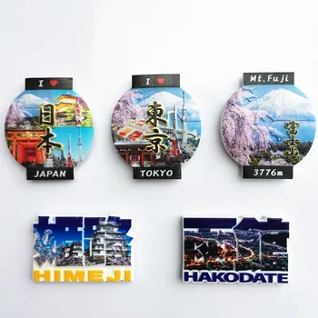 Магнит за Хладилник Спомен Япония Пътуване Himeji Планината Фуджи Hakodate Токио Творчески Магнити за Хладилник Стикер за Занаятите Декор Подарък