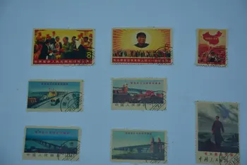 Марката на Китайската културна революция, постигане на Мао Цзедун в строителството, 8 бр./опаковане., най-добрата колекция