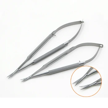 Микро-ножици от неръждаема стомана, очни експрес-ножици, ножици за отстраняване на шевове