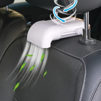 Мини вентилатор за столче за кола USB Задни 5 коремни мускули Сгъваем Фен от 3 Вида Регулируема Скорост на Вятъра Тих Буря Охладител Облегалката на столчето за кола Набор от Охлаждащи вентилатори