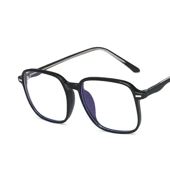 Модерен Класически Квадратни Очила В Рамки За Жени, Реколта Компютърни Очила с Анти-синя Светлина, Мъжки Пластмасови Очила в Рамки 2020